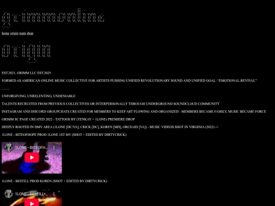 Website screenshot