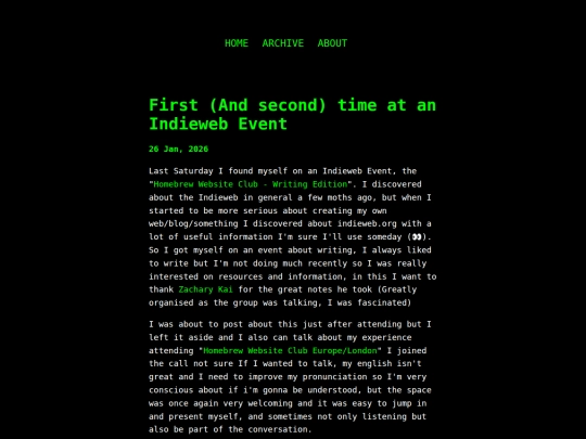 Website screenshot