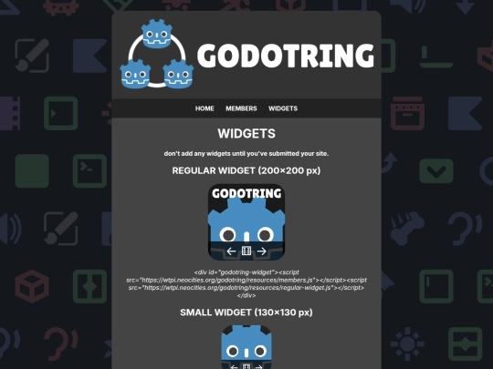 godotring/widgets screenshot