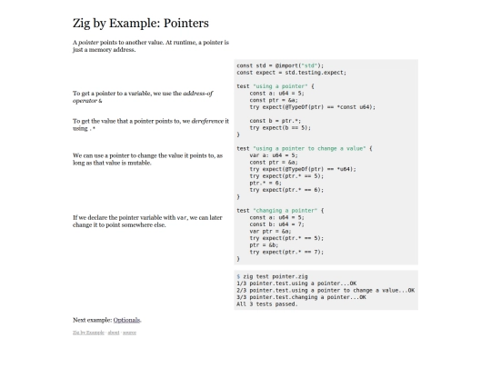pointers screenshot