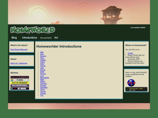 Website screenshot
