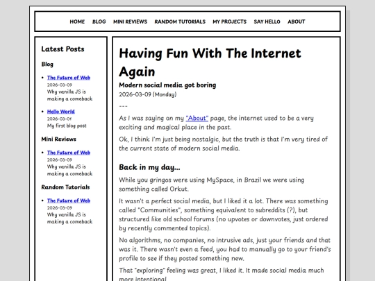 Website screenshot