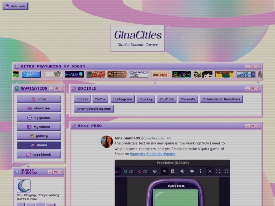 socials screenshot