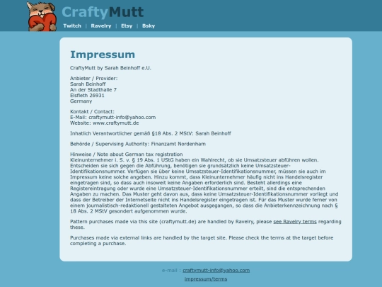 impressum screenshot