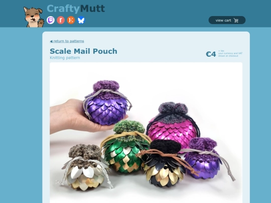 patterns/scalemailpouch screenshot