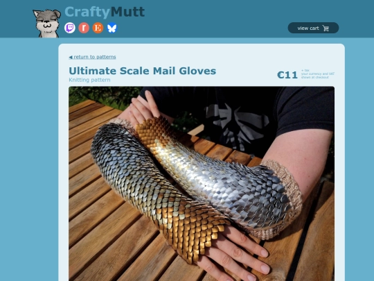 patterns/ultimatescalemailgloves screenshot