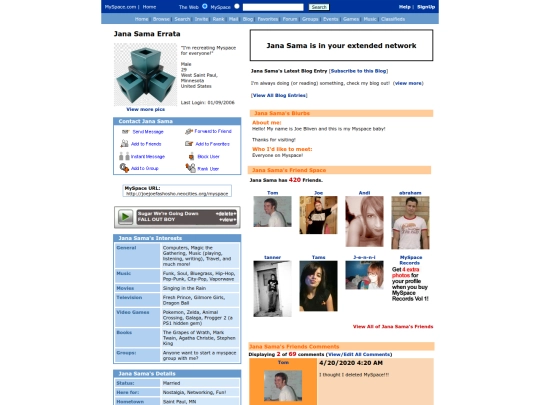Website screenshot