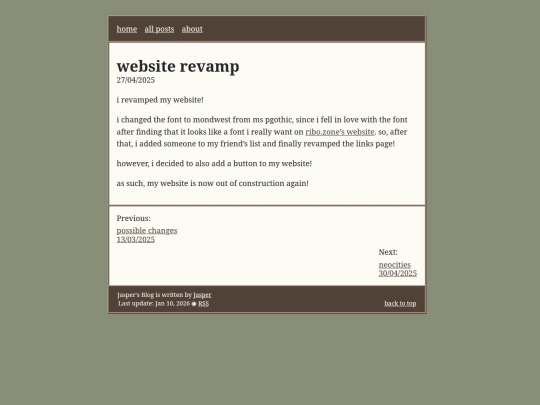 Website screenshot