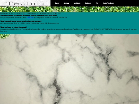 FAQ screenshot