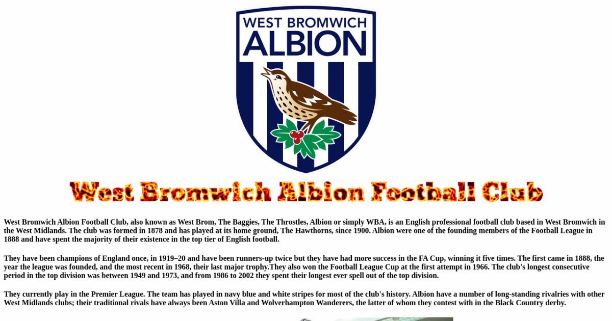 The History of West Brom Albion – How it all began - The WBA Chronicle