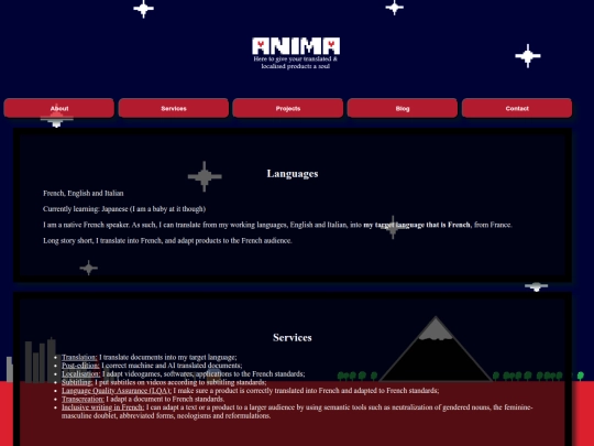 Website screenshot