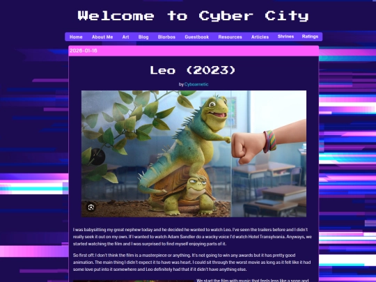 Website screenshot
