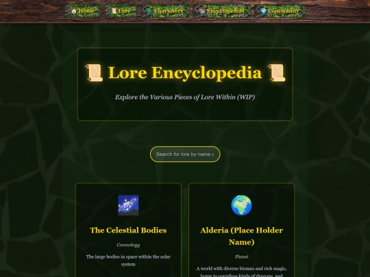 lore screenshot