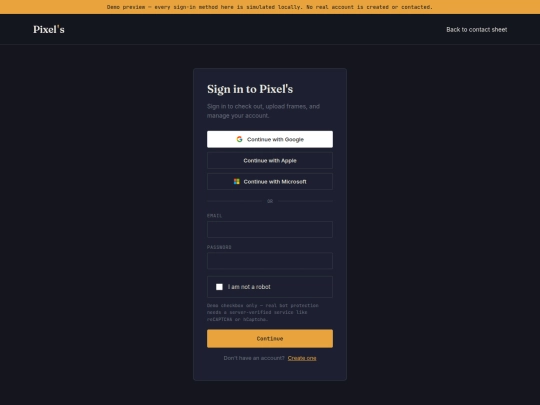 login screenshot