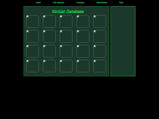 Kinlist screenshot