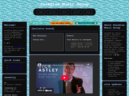 Website screenshot