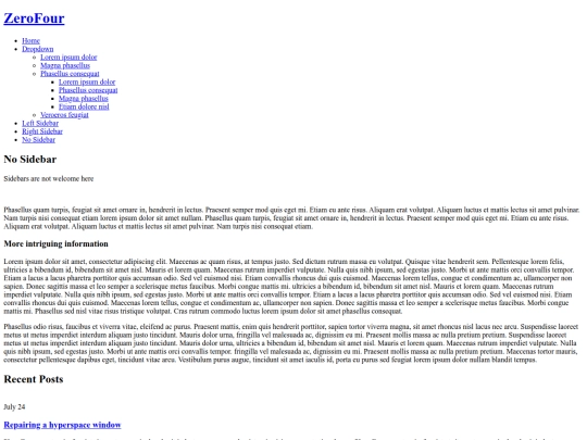 Website screenshot