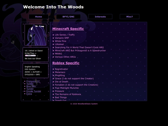 Website screenshot