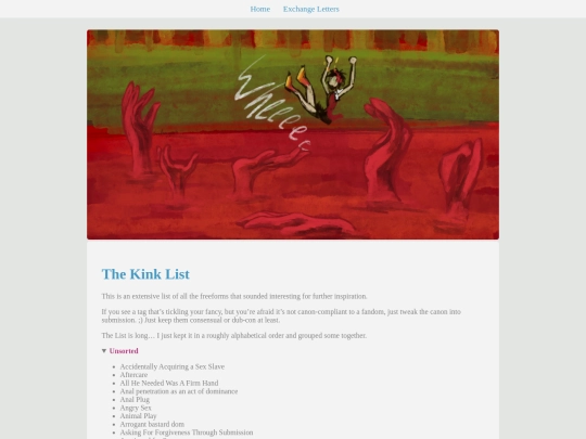 Letters/List_Kinks screenshot