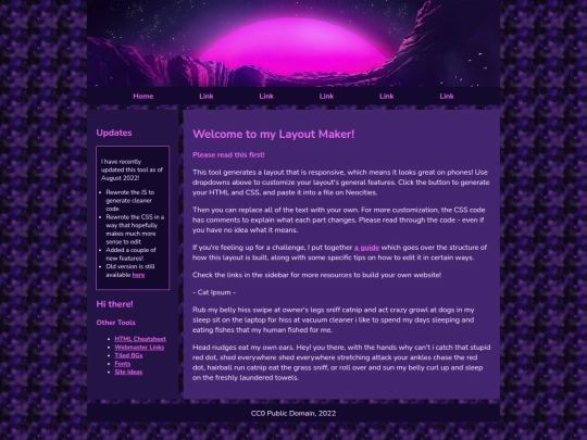 Website screenshot