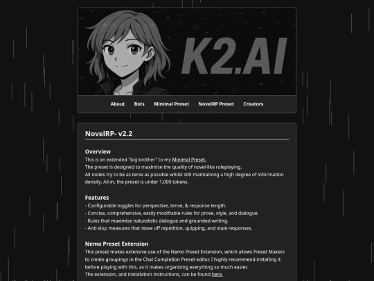 Website screenshot