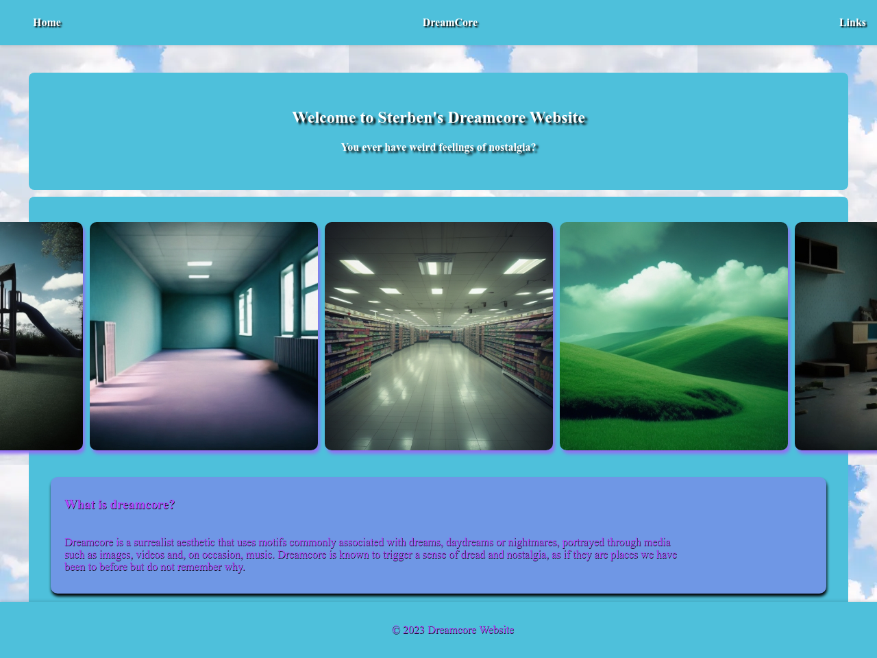Dreamcore designs, themes, templates and downloadable graphic