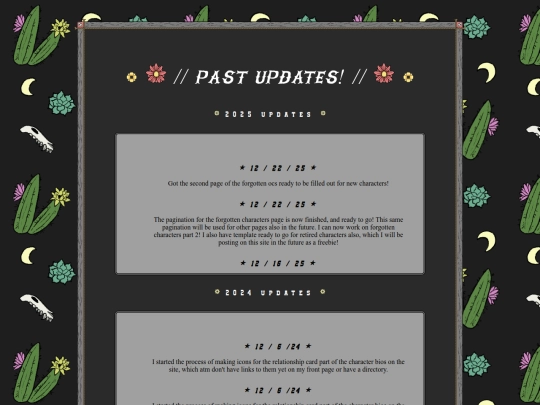 updates screenshot