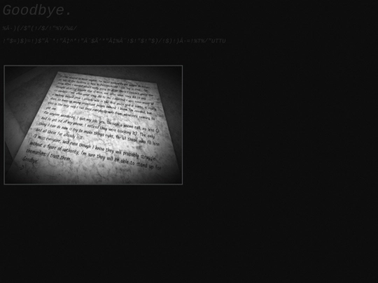 findings/goodbyes screenshot