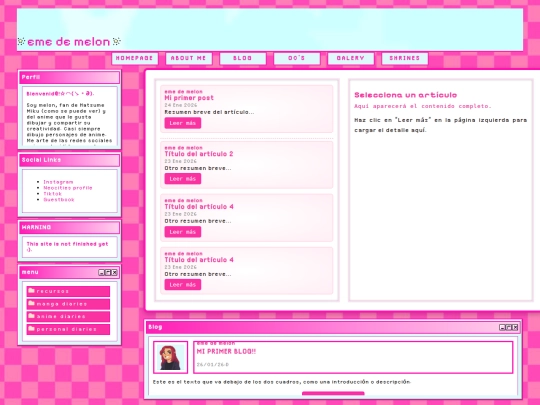 Website screenshot