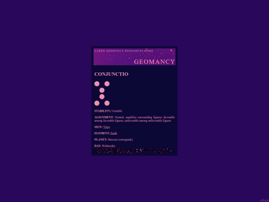 geomancy/conjunctio screenshot