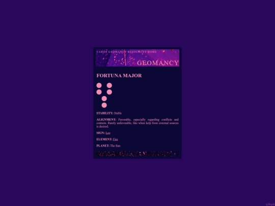 geomancy/fortuna-major screenshot