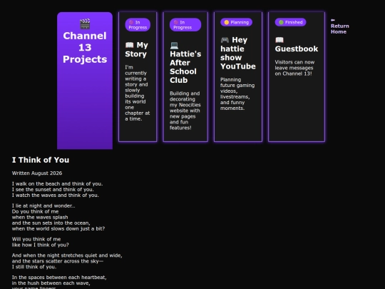projects screenshot