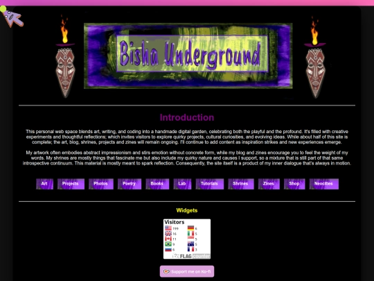 Website screenshot