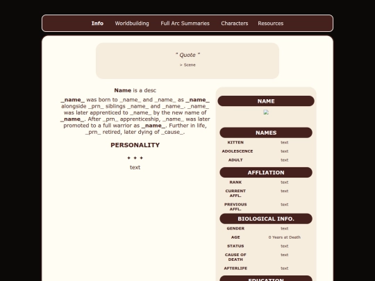 Website screenshot