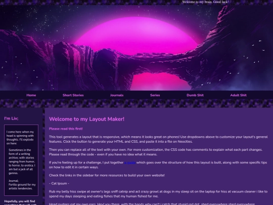 Website screenshot