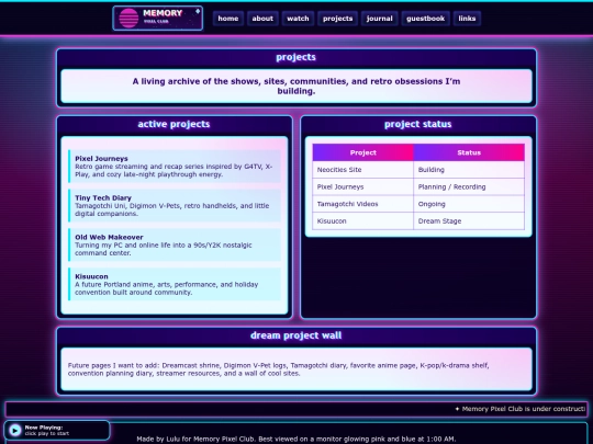 projects screenshot