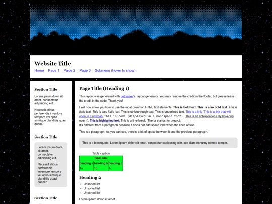 Website screenshot