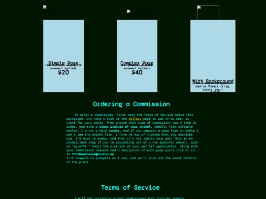 commissions screenshot