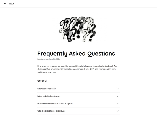 docs/faq screenshot