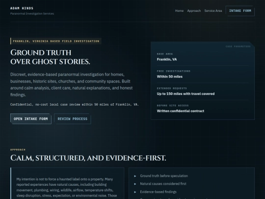 Website screenshot