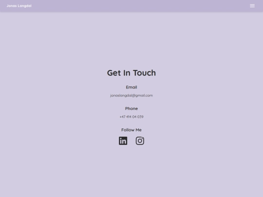 contact screenshot