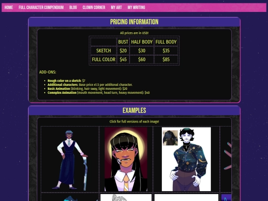 commissions screenshot