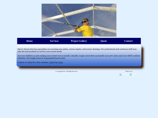 Website screenshot
