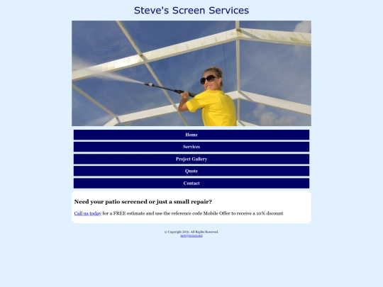 Website screenshot