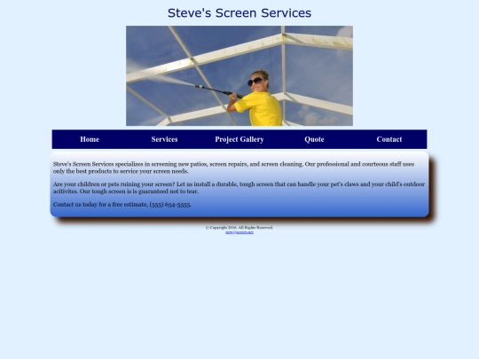 Website screenshot