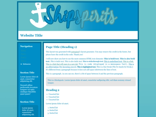 Website screenshot