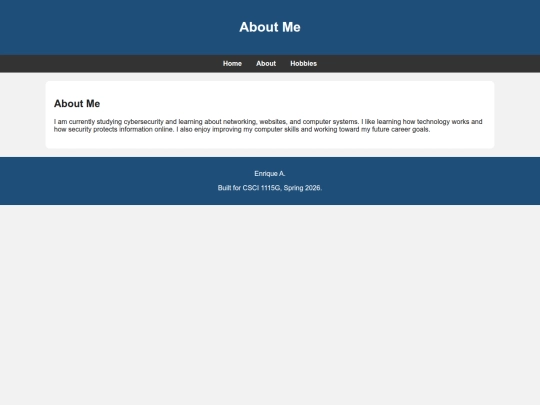 Website screenshot