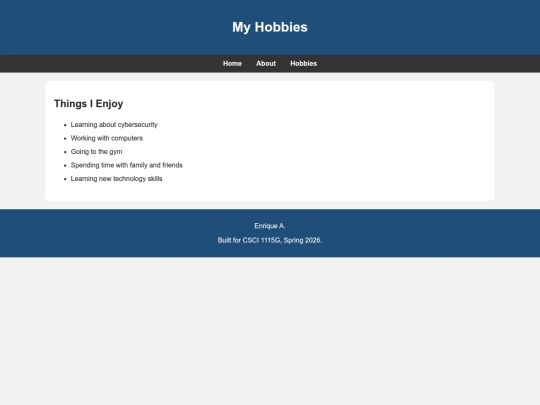 Website screenshot