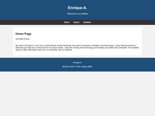 Website screenshot