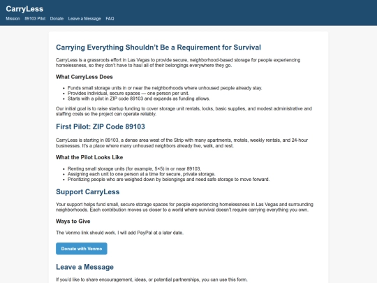 Website screenshot